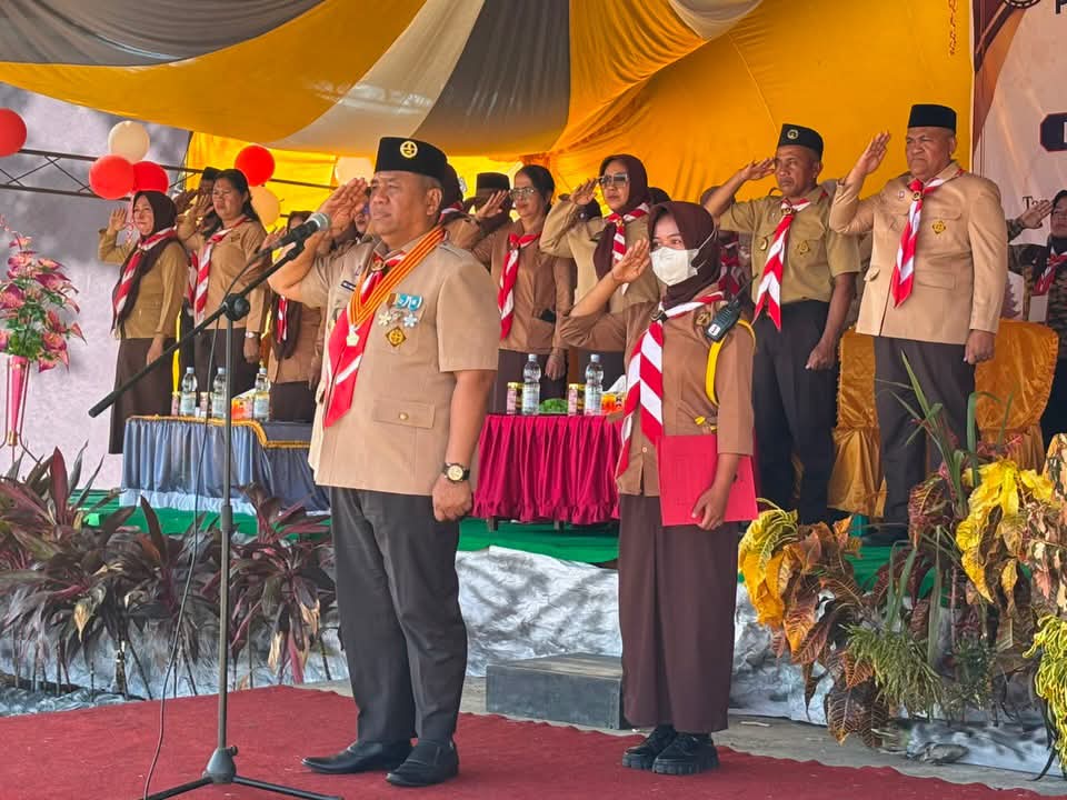 Hari Pramuka ke-65 di Bolaang Mongondow Utara Digelar di Binjeita, Ketua Kwarcab Tekankan Pembinaan Generasi Muda