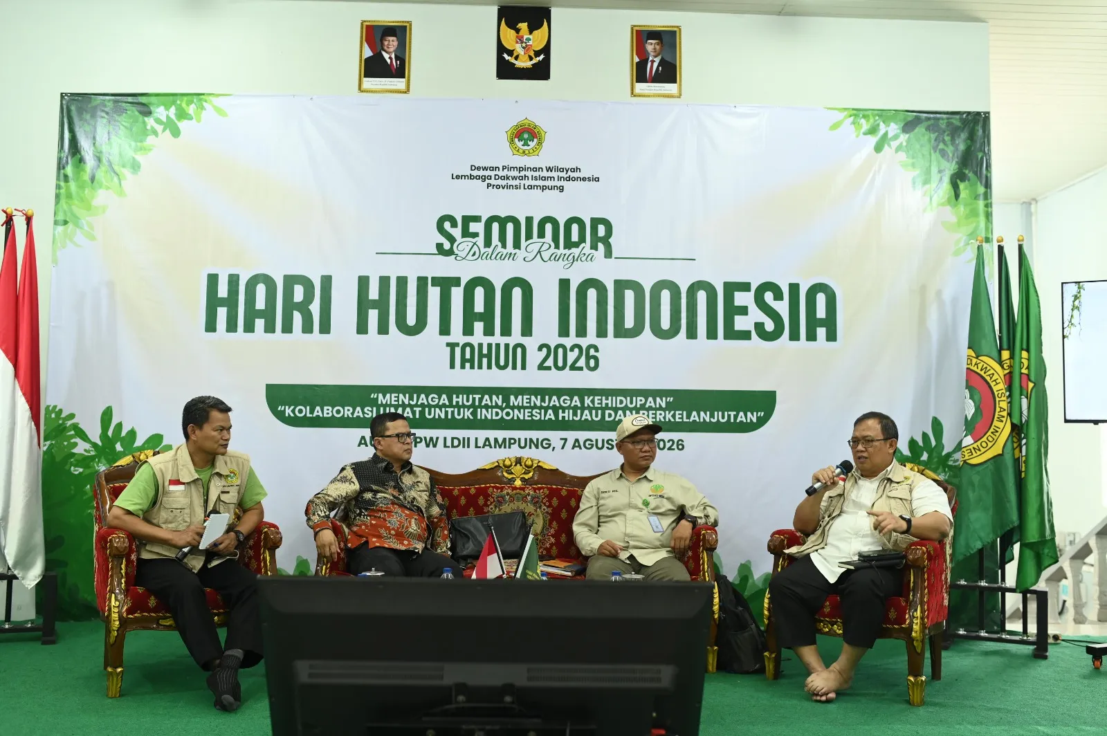 LDII Lampung Tanam Pohon dan Gelar Seminar Peringati Hari Hutan Indonesia, Serukan Dakwah Lingkungan