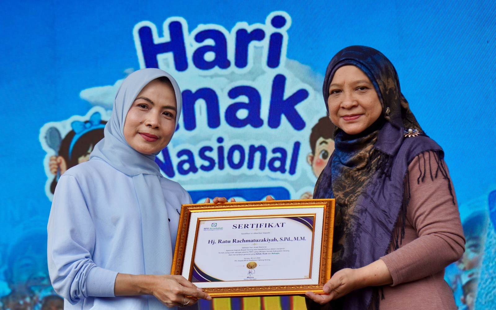 Pemkab Serang Biayai Iuran JKN 74.126 Anak Lewat APBD, BPJS Kesehatan Beri Penghargaan di Hari Anak Nasional