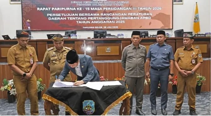 DPRD dan Pemprov Kaltara Setujui Ranperda Pertanggungjawaban APBD 2025, Opini WTP Ke-12 Berturut-turut Dipertahankan