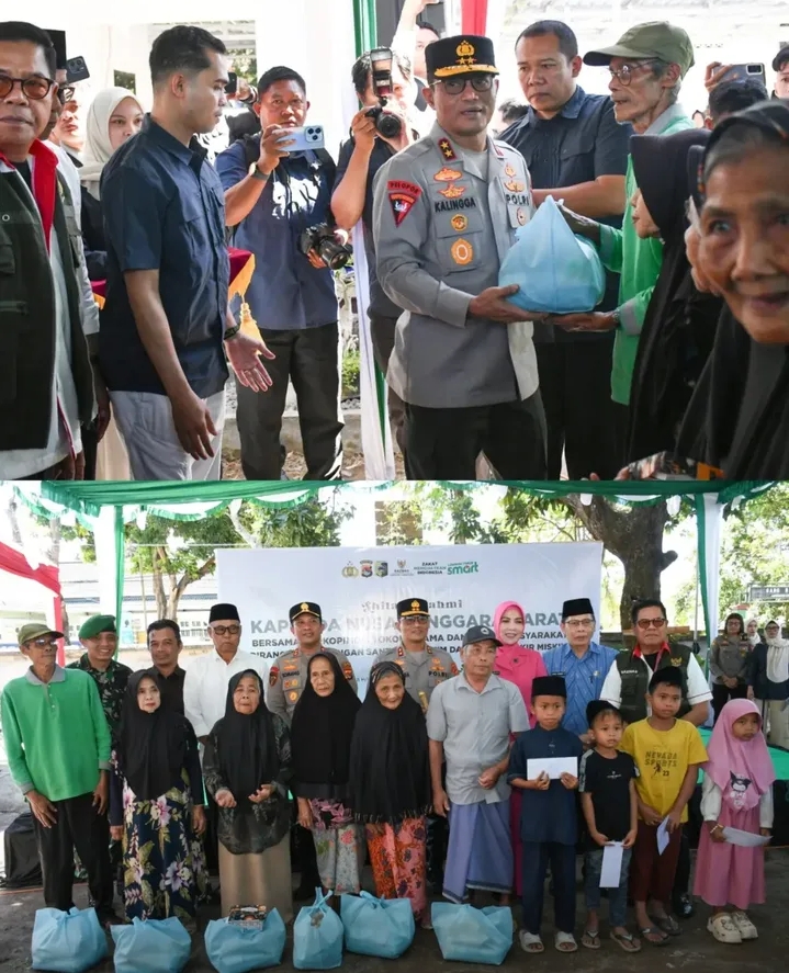 Kapolda NTB dan Bupati Lombok Timur Serahkan Santunan ke Anak Yatim serta Jompo, Angka Kemiskinan 13,43% Disorot