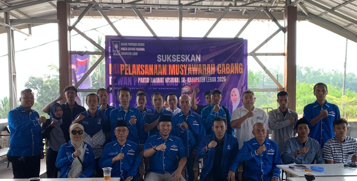 PAN Lebak Gelar Muscab Serentak di 28 Kecamatan, Targetkan Struktur Partai Ramah Gen-Z untuk Pemilu 2029