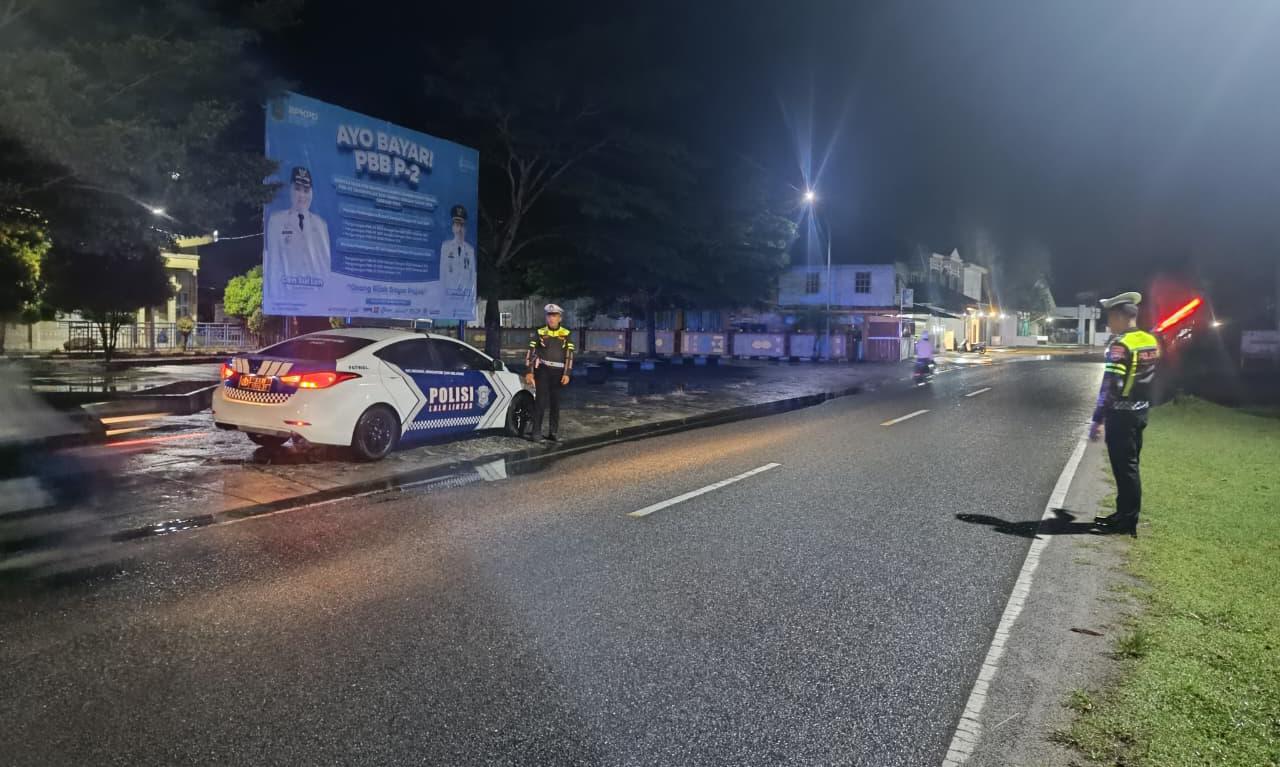 Cegah Balap Liar dan Knalpot Brong, Satlantas Polres Natuna Patroli KRYD di Dua Simpang Rawan