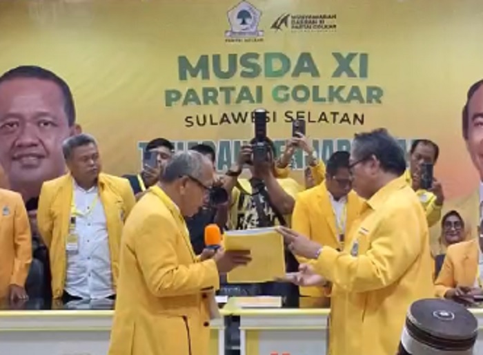 Ilham Arief Sirajuddin Kembalikan Formulir Calon Ketua Golkar Sulsel, 6 Ketua DPD II dan Pengurus DPP Hadir Mendampingi