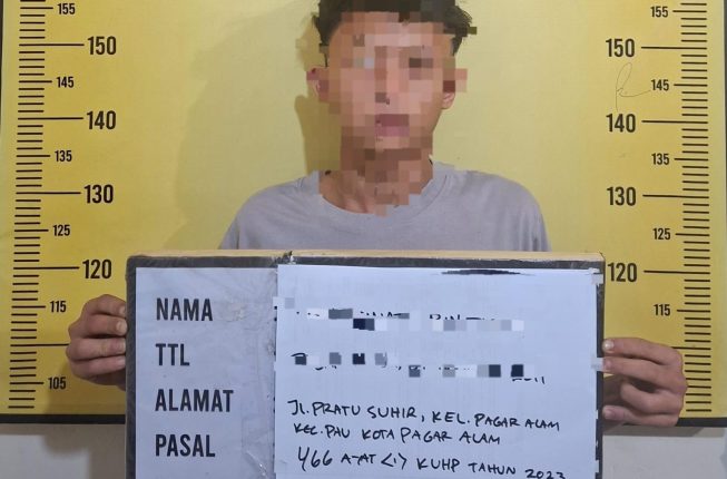 Polsek Pagaralam Utara Ringkus Pelaku Penganiayaan Botol Pecah di Pasar Dempo Permai, Usianya Masih 15 Tahun