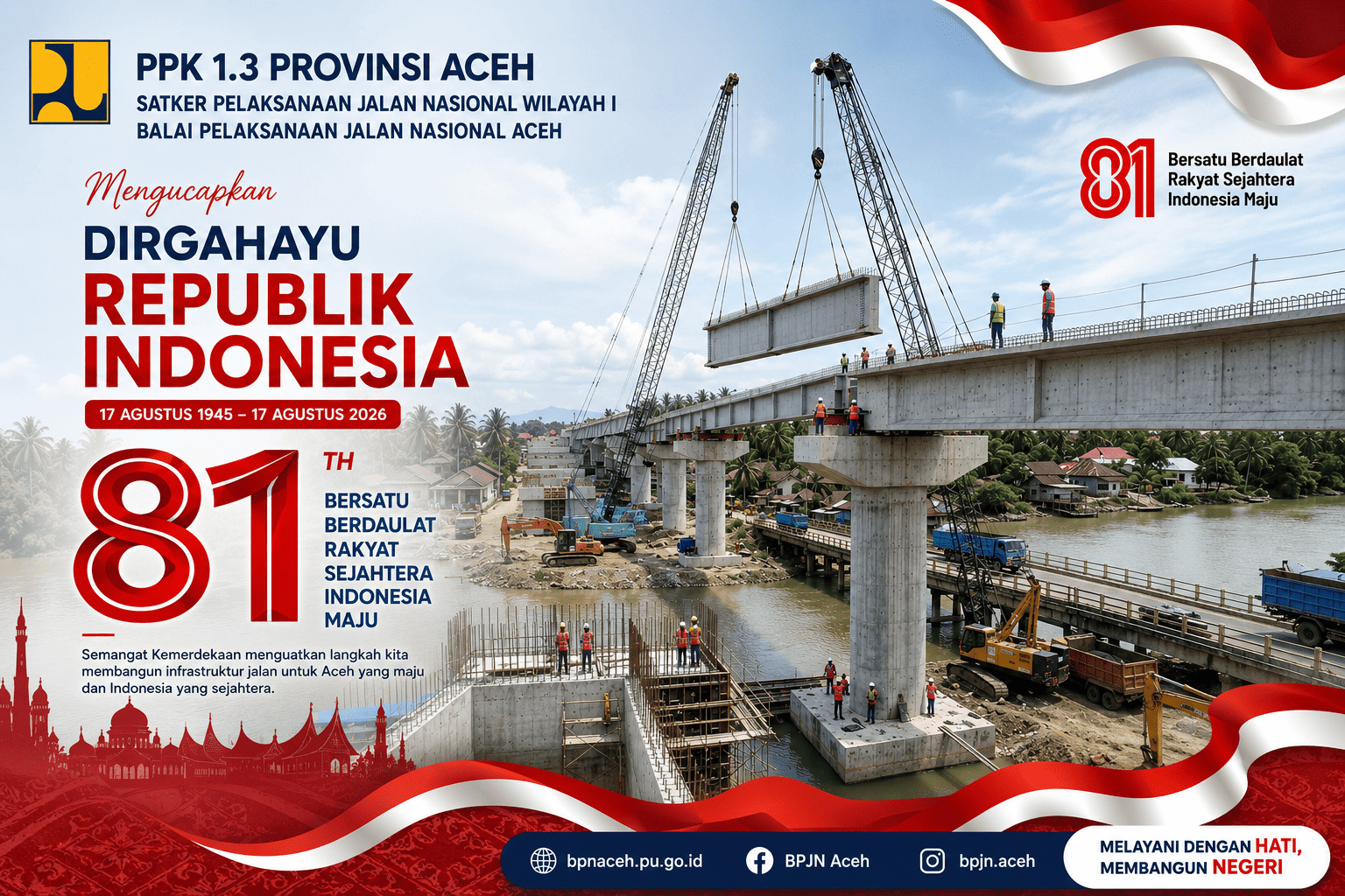 PPK 1.3 Provinsi Aceh Ucapkan Selamat HUT RI ke-81, Isnanda: Semoga Setiap Pembangunan Memberi Manfaat bagi Rakyat