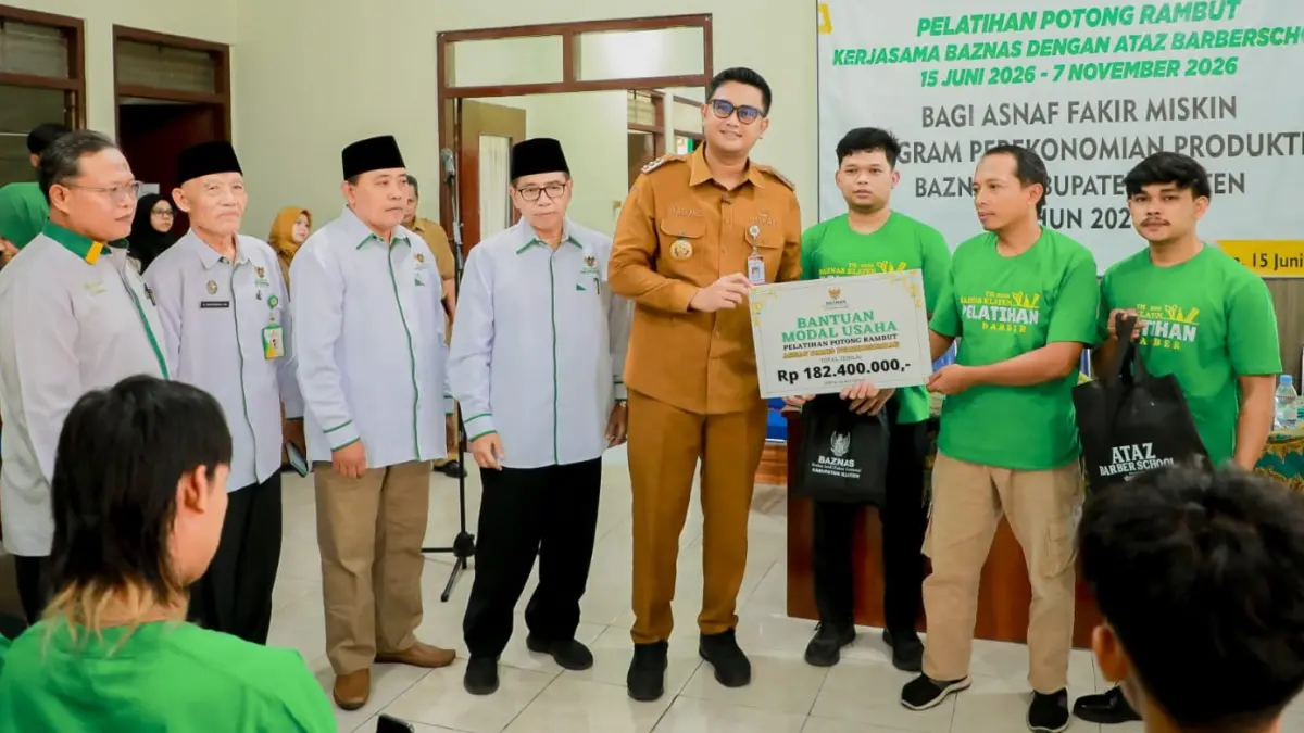 Baznas Klaten Gelar Pelatihan Potong Rambut untuk 48 Peserta, Digelar 5 Bulan demi Tingkatkan Kesejahteraan Warga