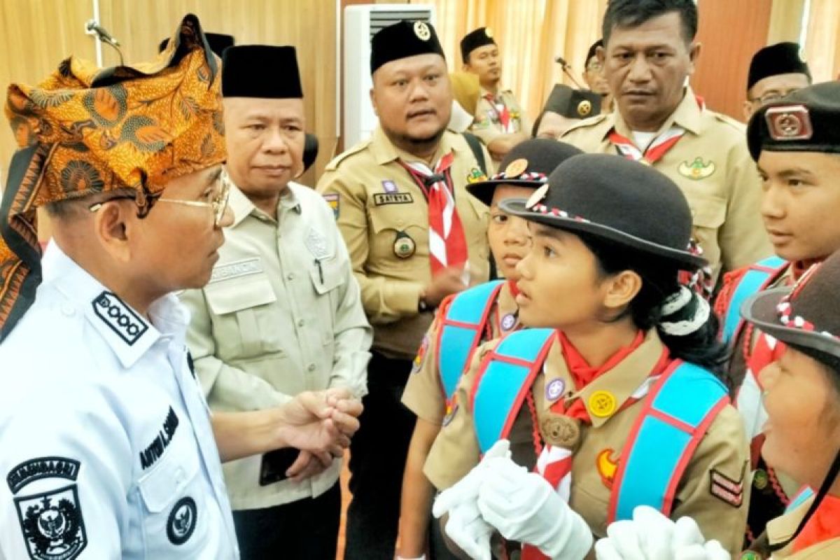 38 Anggota Pramuka Penggalang Simalungun Dilepas Bupati ke Jambore Nasional Cibubur 2026