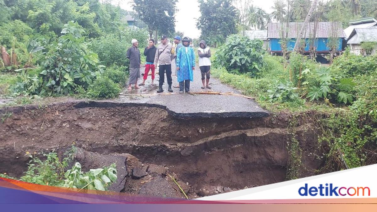 Jalur Trans Flores Putus Total Akibat Longsor di Manggarai Timur, Warga Terpaksa Lewat Kebun Licin Berlumpur