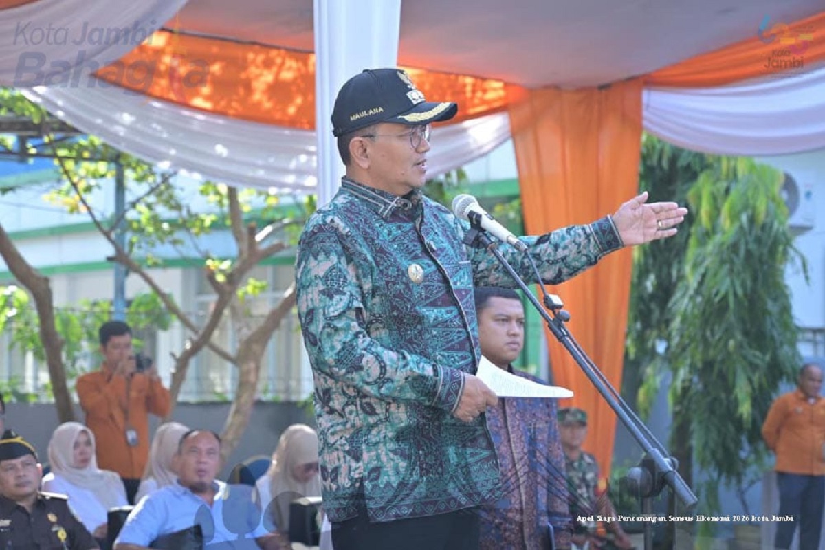 Wali Kota Jambi Pimpin Apel Siaga Sensus Ekonomi 2026, 400 Petugas Siap Data 250 Ribu Rumah