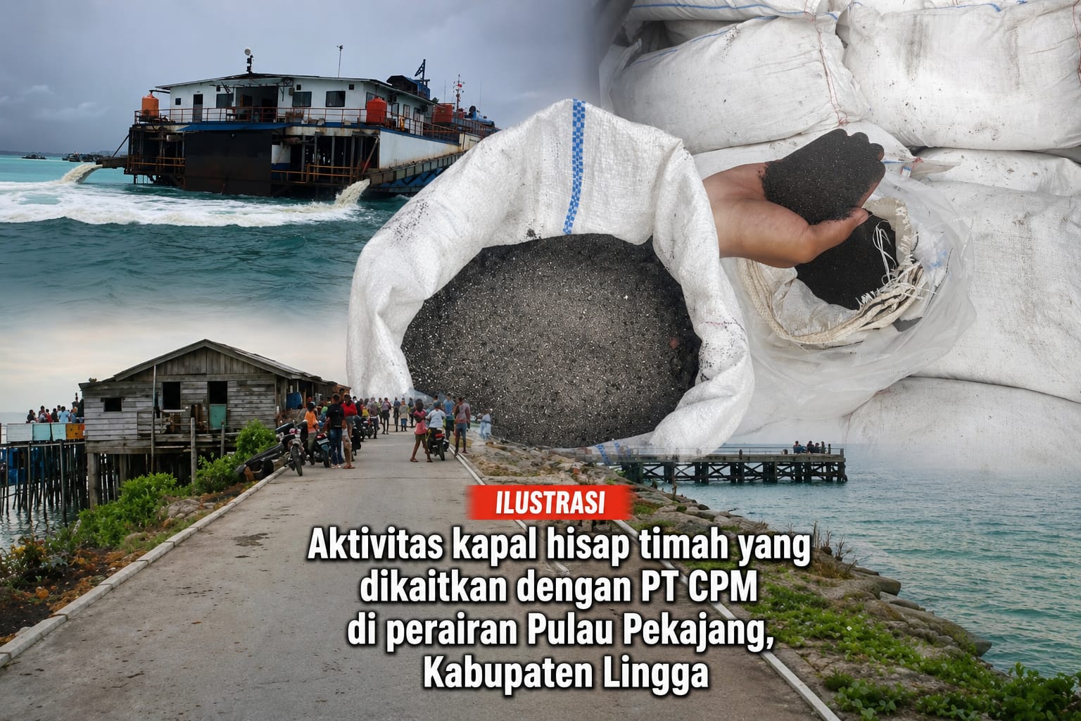 Aktivitas Tambang Timah di Pulau Pekajang Lingga Dipertanyakan Lagi, KPK dan Polda Kepri Didesak Periksa PT CPM