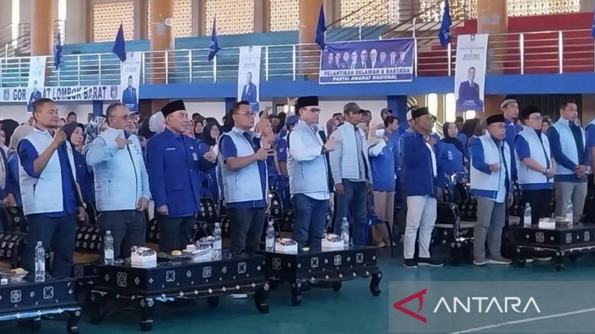 PAN NTB Kukuhkan 1.500 Relawan di Lombok Barat, Targetkan 360.000 Suara untuk Pemilu 2029