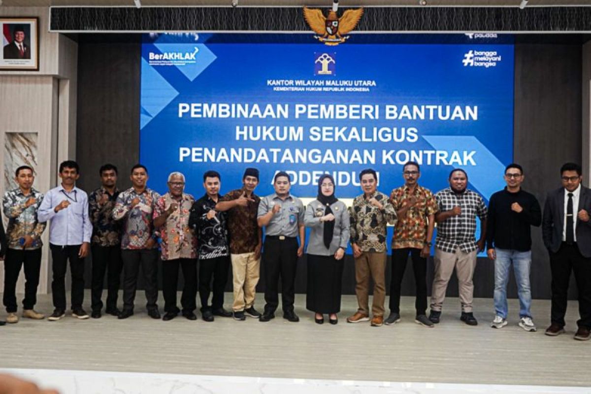 13 Organisasi Bantuan Hukum di Maluku Utara Teken Adendum Perjanjian Layanan Gratis untuk Warga Miskin 2026