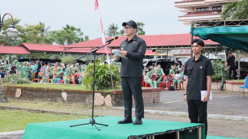 Wakil Bupati Bolaang Mongondow Dony Lumenta Lepas 350 Prajurit Yonarmed 19/Bogani Jaga Perbatasan RI–Malaysia