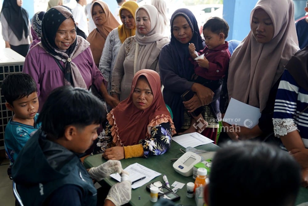 135 Warga Bangka Tengah Ikut Cek Kesehatan Gratis di Bulan Bakti HUT ke-50 PT Timah, Deteksi Dini Gula Darah dan Kolesterol