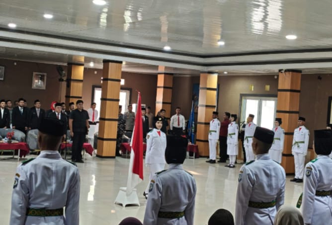 Paskibraka Bangka Selatan Resmi Dikukuhkan Bupati Riza Herdavid untuk Bertugas 17 Agustus 2026