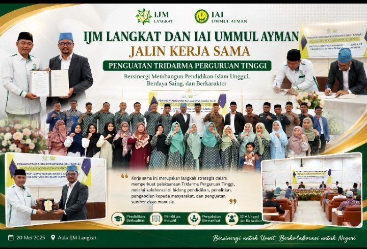 IJM Langkat dan IAI Ummul Ayman Pidie Jaya Teken MoA Tridarma, Ada Program Dosen Tamu dan Seminar Nasional