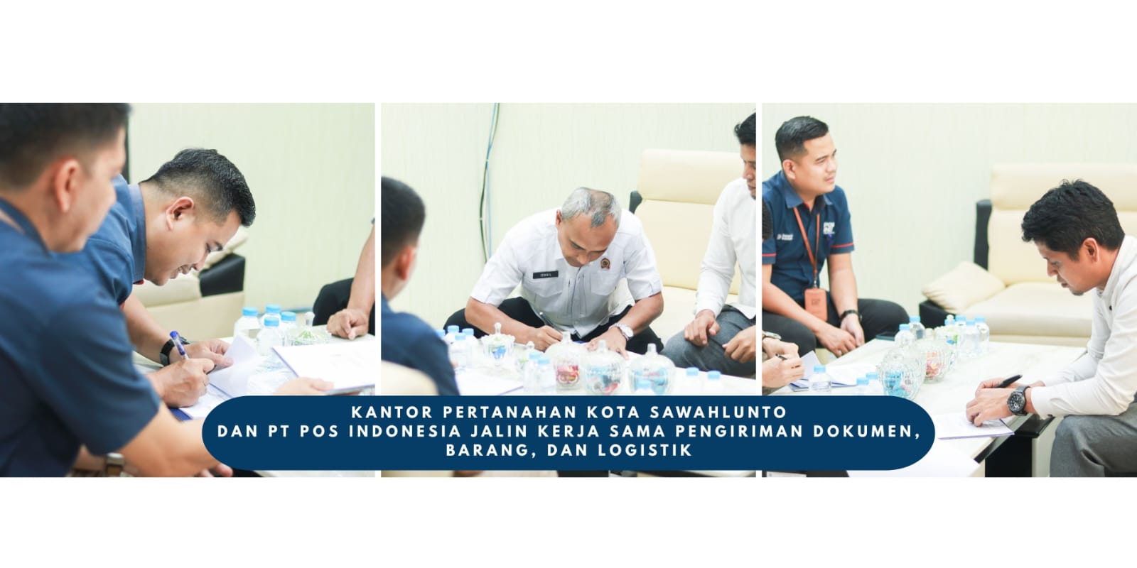 Kantor Pertanahan Sawahlunto dan PT Pos Indonesia Teken Kerja Sama Pengiriman Dokumen dan Logistik
