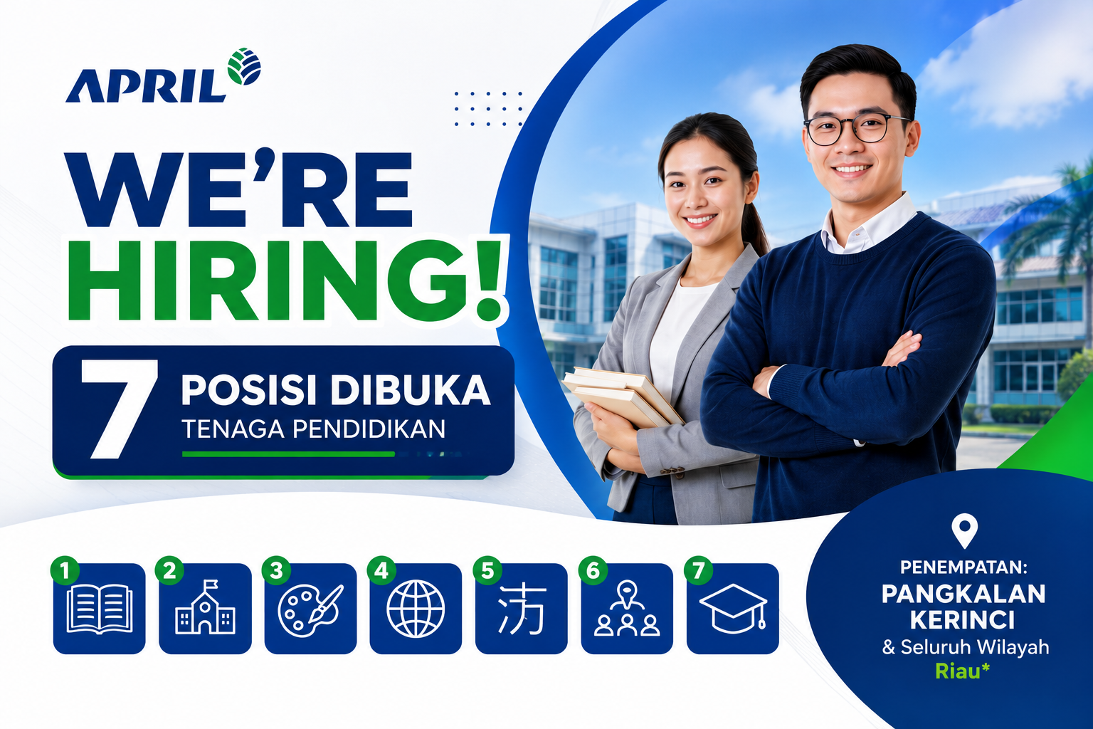 Lowongan Kerja APRIL 2026 Buka 7 Posisi Guru dan Kepala Sekolah di Pangkalan Kerinci