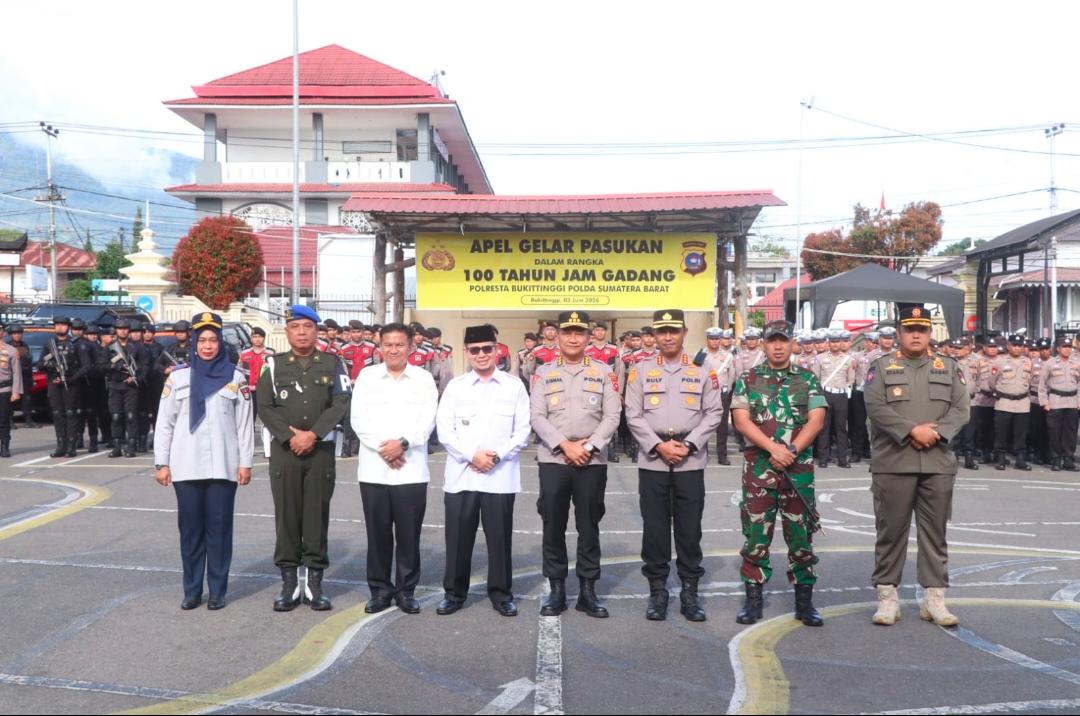 Peringatan 100 Tahun Jam Gadang di Bukittinggi, Polda Sumbar Kerahkan 604 Personel Gabungan untuk Pengamanan