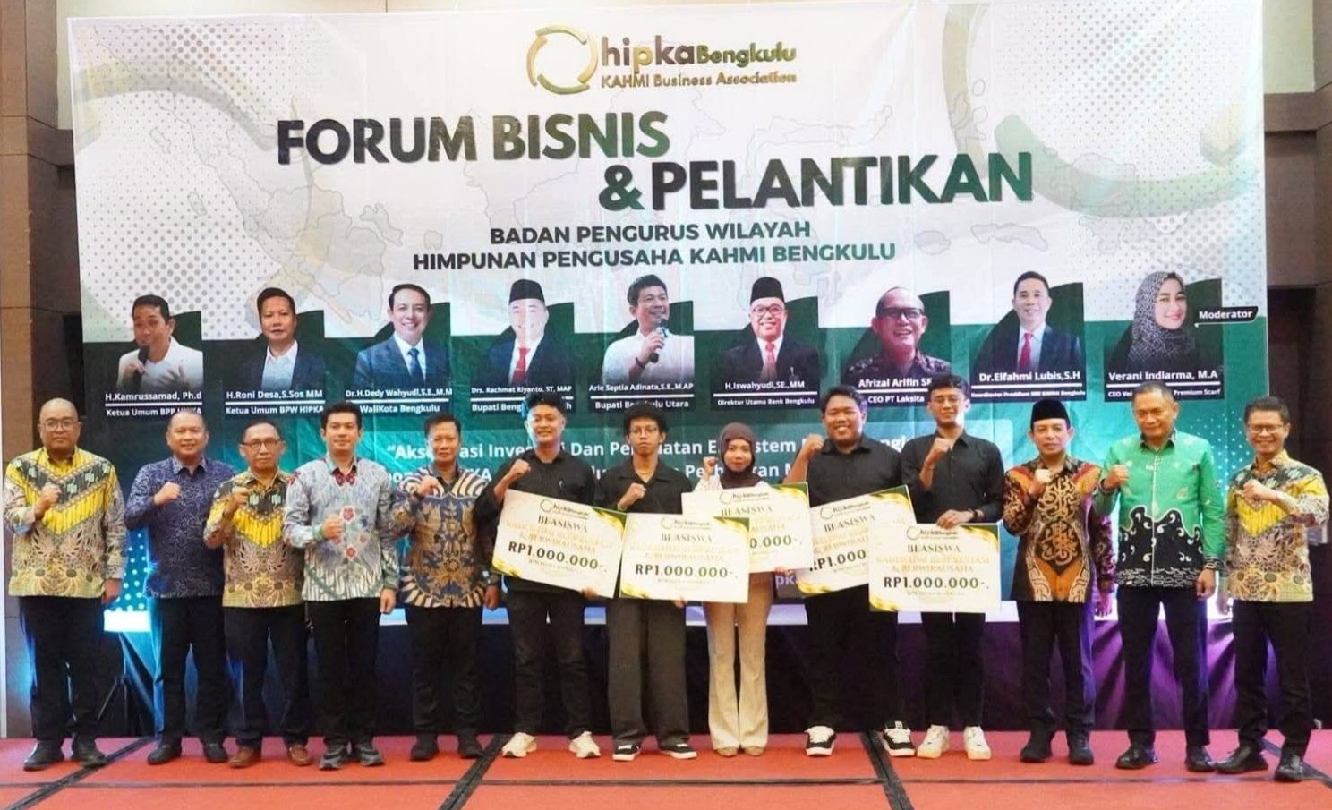 HIPKA Bengkulu Resmi Dikukuhkan, Wali Kota Dedy Wahyudi Dorong PINBOOK Jadi Mesin Cetak Wirausaha Muda