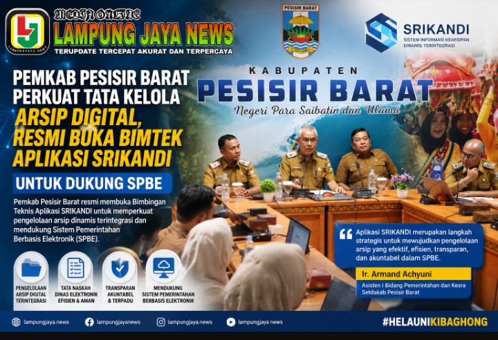 Pemkab Pesisir Barat Gelar Bimtek SRIKANDI untuk Perkuat Arsip Digital, Seluruh OPD Ikut Serta