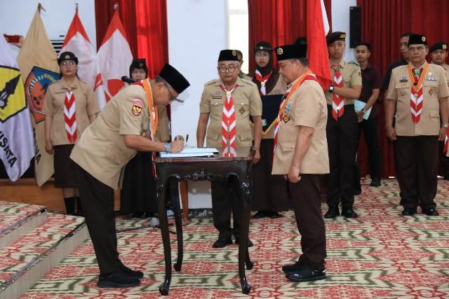 Gubernur Kalbar Ria Norsan Dilantik Sebagai Ketua Mabida, Pramuka Diminta Aktif Bangun Karakter dan Ekonomi Daerah