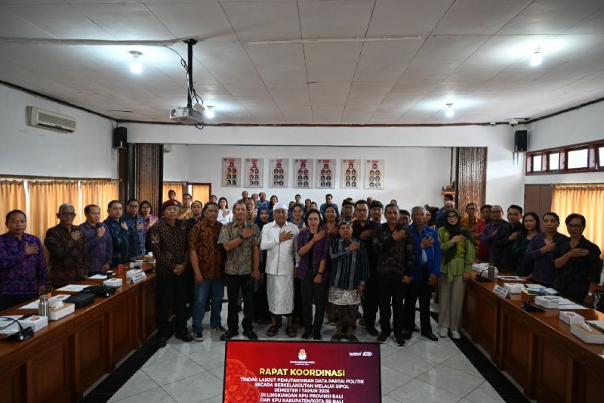 KPU Bali Minta Parpol Perbarui Data Anggota via Sipol, Temukan Sejumlah NIK Berstatus TMS