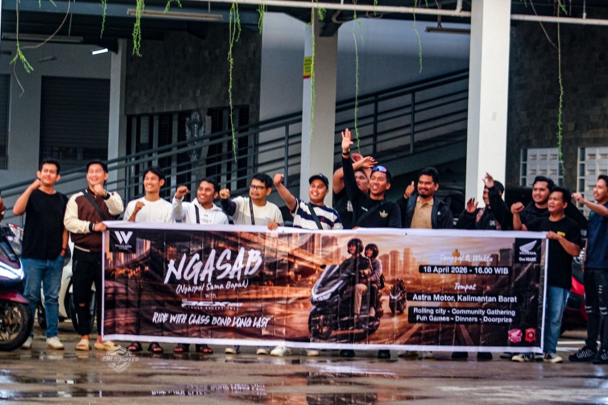 Astra Motor Kalbar Ajak Komunitas PCX 160 Pontianak Ngaspal Bareng Bapak