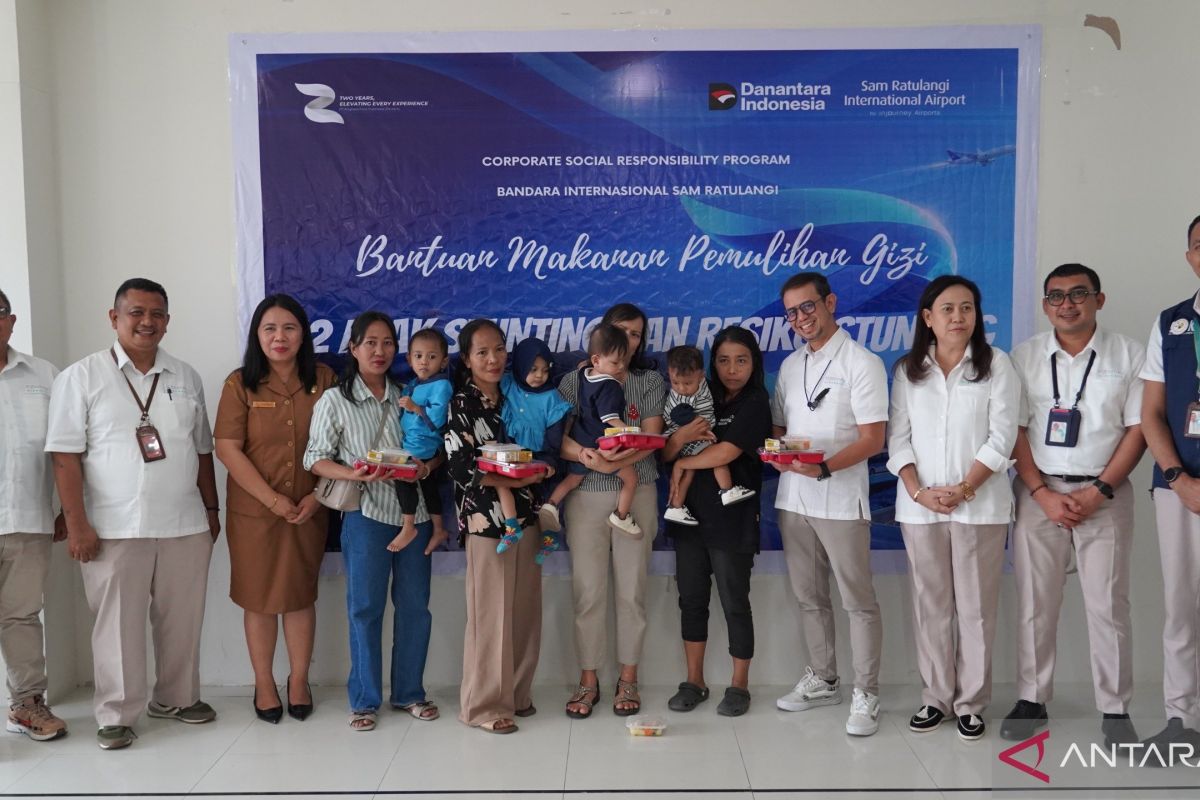 InJourney Airports Manado Salurkan Pemulihan Gizi 90 Hari untuk 27 Balita di Sulut