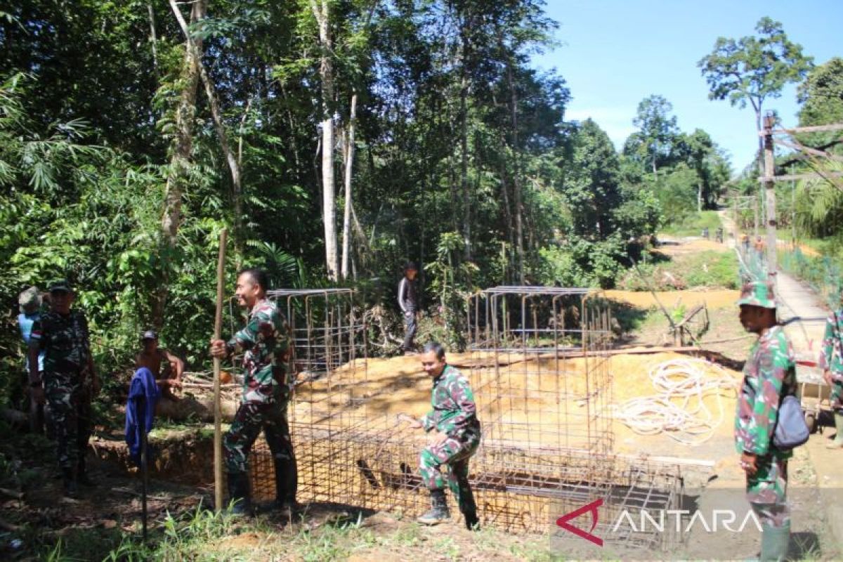Kodim 1209/Bengkayang Rampungkan Jembatan Garuda di 3 Desa, Hubungkan Suka Maju-Sukabangun