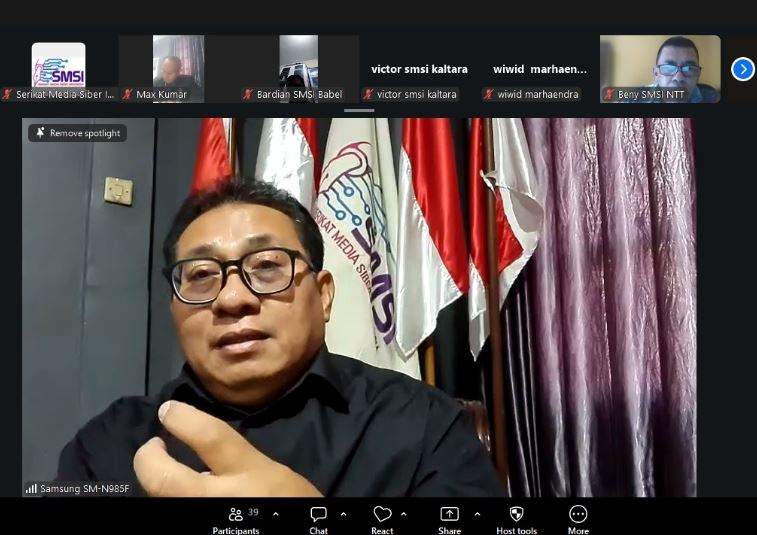 Ketua Umum SMSI Firdaus Paparkan Peta Pengaruh Politik Global untuk Media Siber di Daerah