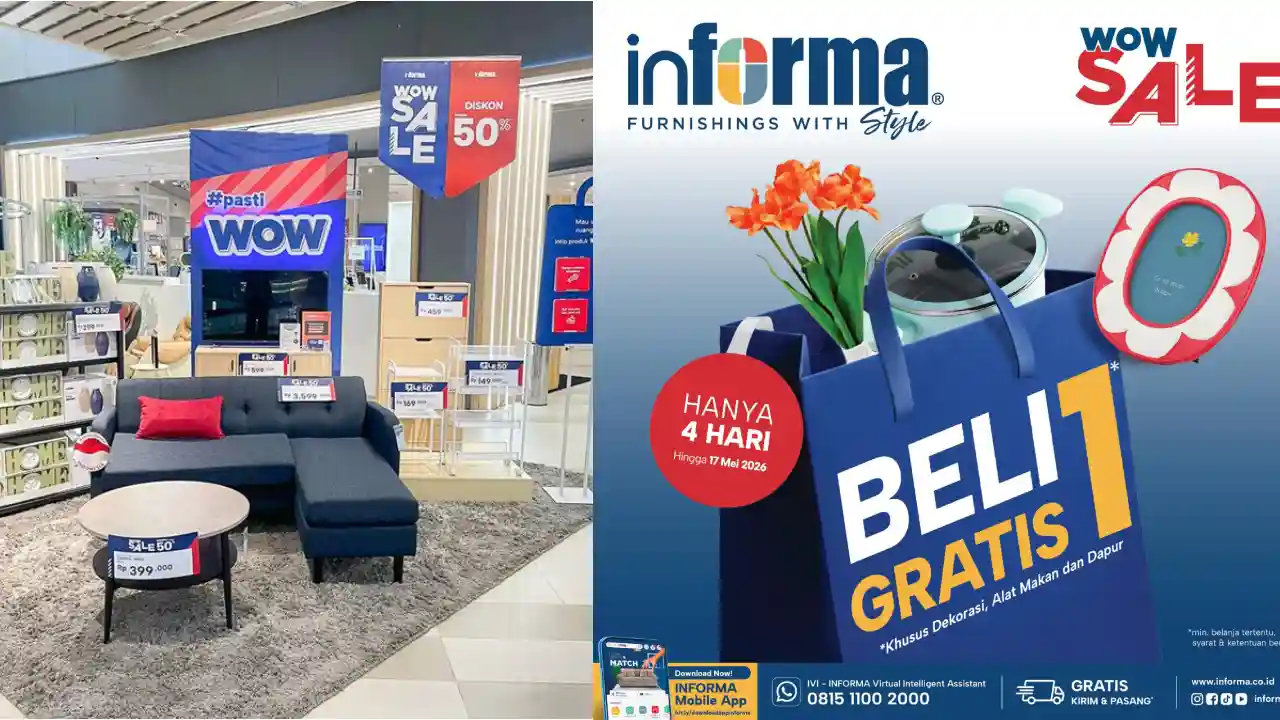 Promo Beli 1 Gratis 1 di Informa Kendari Diserbu Warga, Cashback 12 Persen dan Cicilan 0 Persen Masih Tersedia