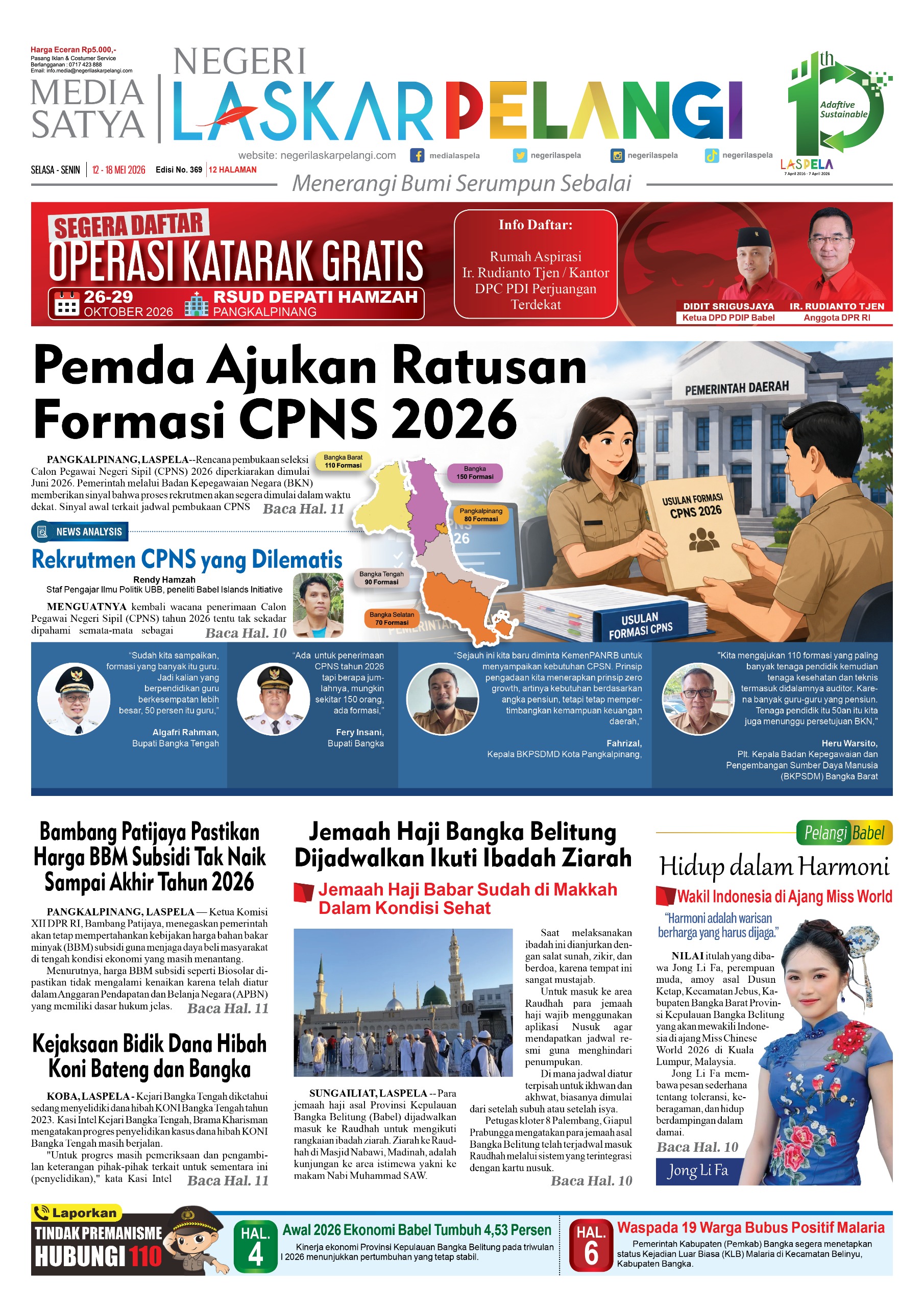5 Kabupaten/Kota di Bangka Belitung Ajukan 500 Formasi CPNS 2026, Guru Jadi Prioritas Utama