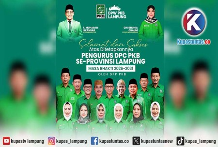 PKB Lampung Tetapkan 15 Ketua DPC Definitif untuk Masa Bakti 2026-2031, Berikut Daftarnya