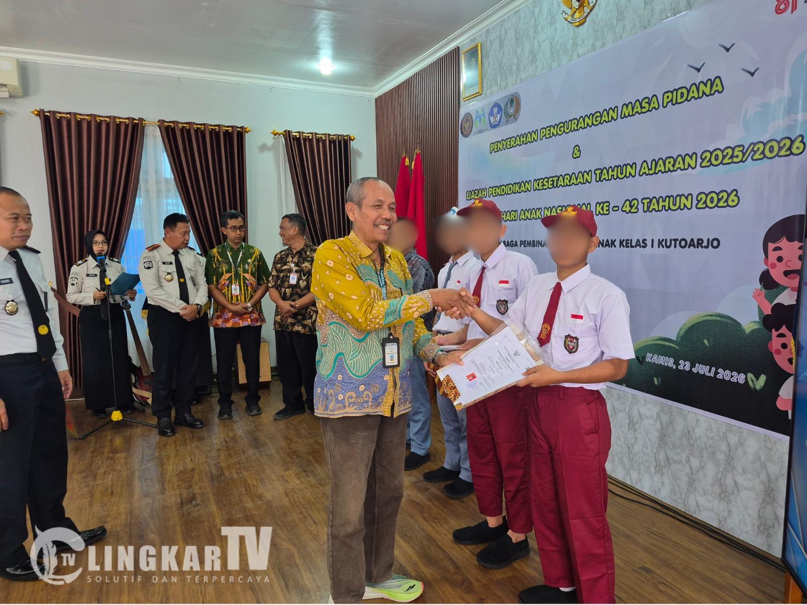 34 Anak Binaan di LPKA Kutoarjo Dapat Remisi Khusus Hari Anak Nasional, 3 Orang Langsung Bebas