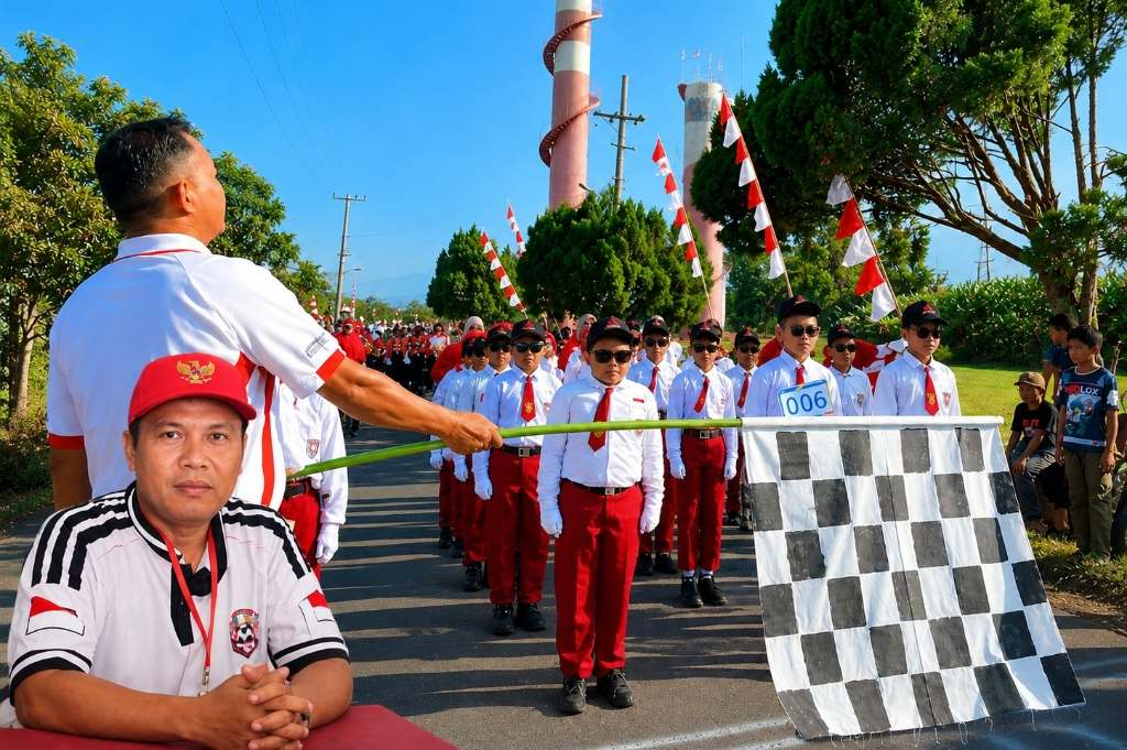 24 Regu Putri dan 11 Regu Putra Ikuti Gerak Jalan HUT RI ke-81 di Lebong Selatan, Karnaval Libatkan TNI-Polri