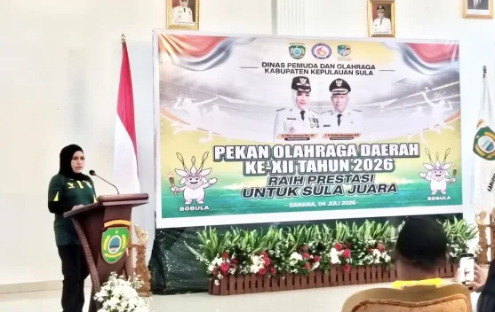 Bupati Kepulauan Sula Lepas 125 Kontingen Popda XII Maluku Utara, Targetkan Prestasi dan Sportivitas di Morotai
