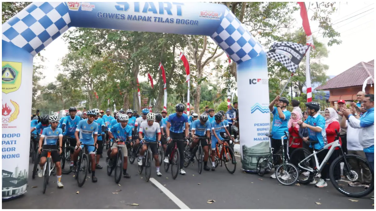 Ratusan Pesepeda Ikuti Gowes Napak Tilas 64 Km Jelajahi Jejak Sejarah Kabupaten Bogor hingga Malasari