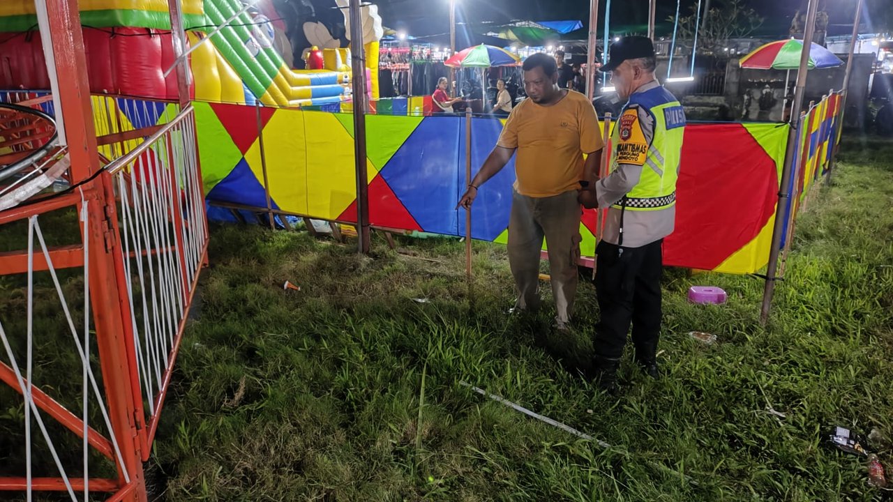 Kecelakaan Wahana Jet Coaster di Pasar Malam Jembrana, 3 Pengunjung Terpental dan Terluka