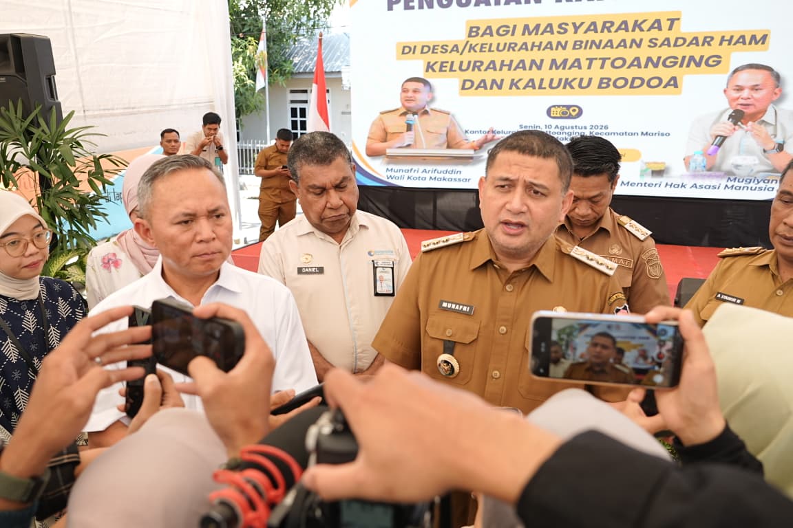 Dua Kelurahan di Makassar Resmi Jadi Binaan Sadar HAM, Wamen HAM Turun Langsung ke Mariso