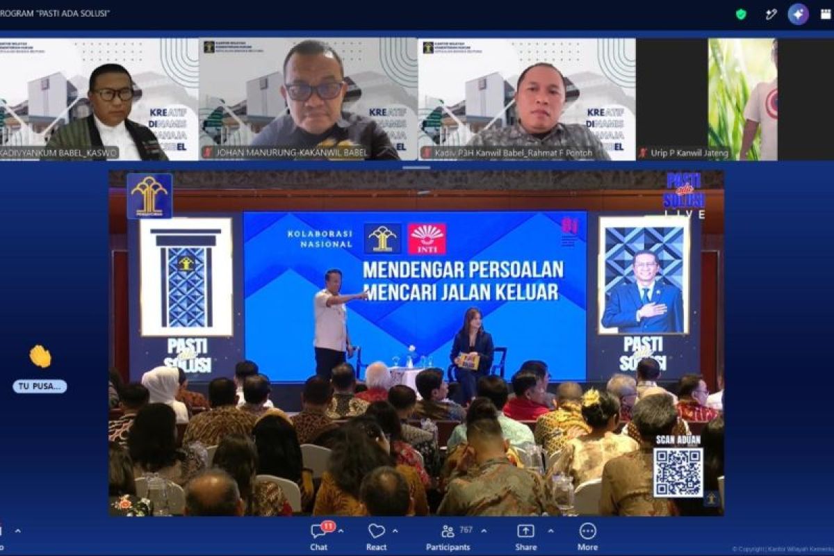 Kanwil Kemenkum Babel Ikuti Forum 