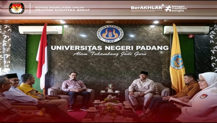 KPU Sumbar Gandeng Universitas Negeri Padang Ciptakan Relawan Pemilu, Teken PKS Pendidikan dan Magang