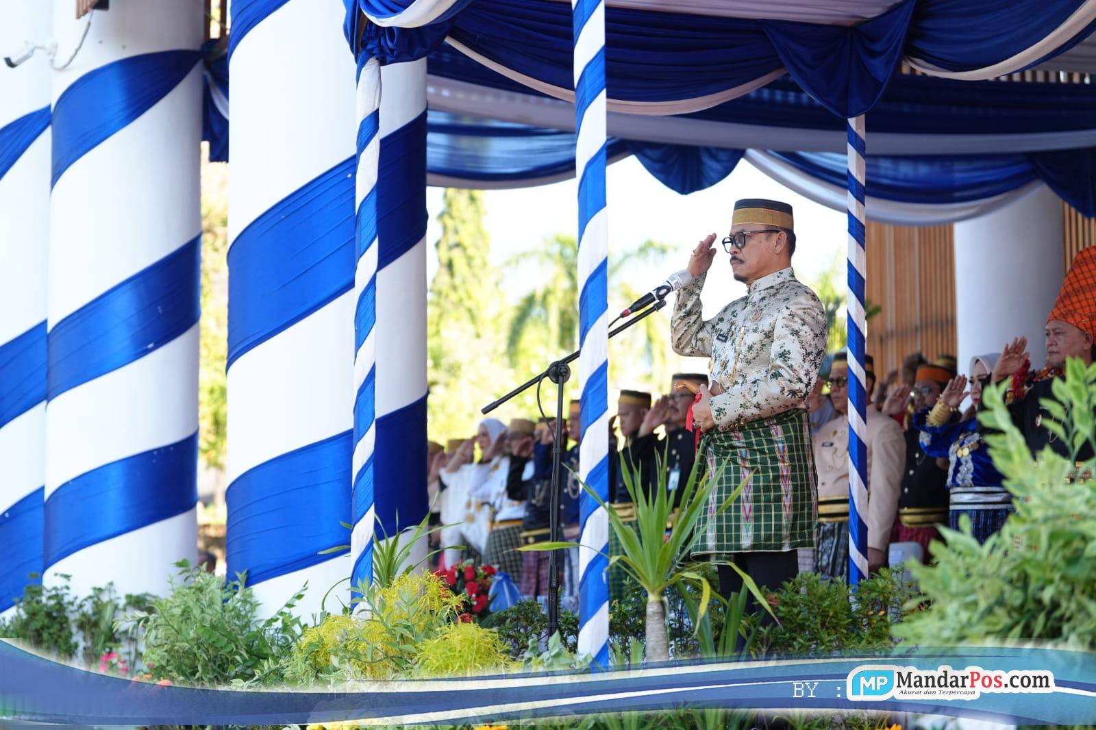Gubernur Sulbar Suhardi Duka Kenang Dua Dekat Pengabdian di HUT ke-486 Mamuju, Ekonomi Tumbuh 5 Persen