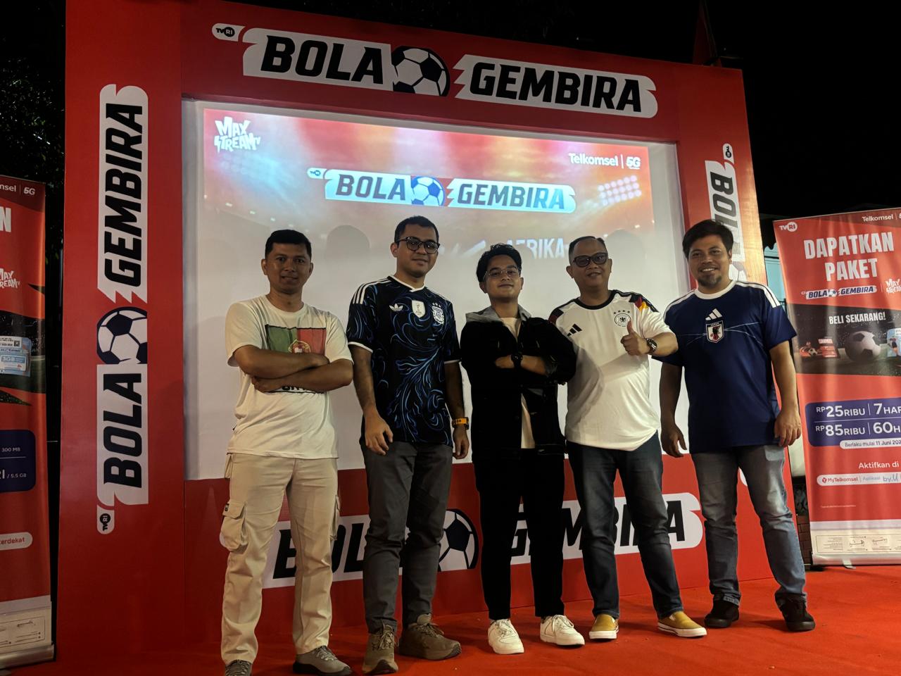 Nobar Piala Dunia 2026 di 4 Kota Sumatera, Telkomsel Sediakan Paket MAXStream Rp35 Ribu