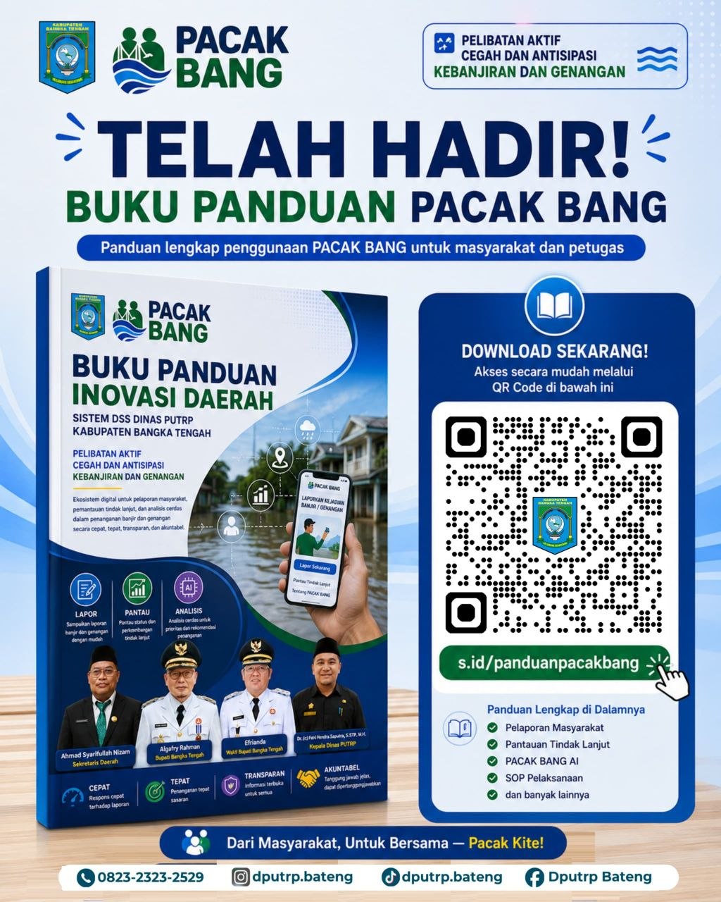 DPUTRP Bangka Tengah Luncurkan PACAK BANG AI, Sistem Cerdas Berbasis AI untuk Atasi Banjir dan Genangan