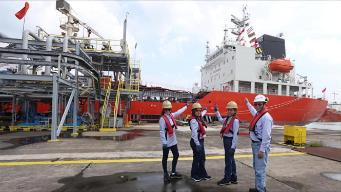 Kapal Baru Buatan Jepang Sandar di Cilegon, CPN Siap Angkut Bahan Kimia ke Pasar Asia Tenggara