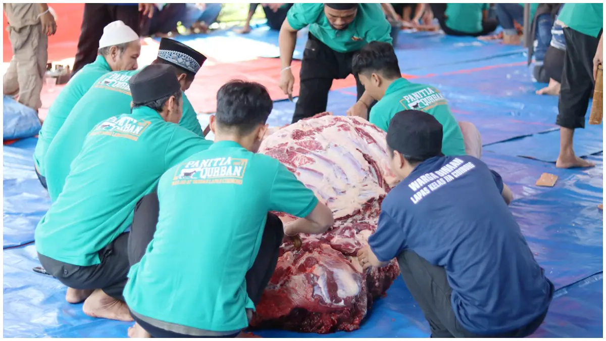 Lapas Kelas IIA Cibinong Bogor Sembelih 30 Hewan Kurban saat Idul Adha 2026, Warga Binaan Ikut Rasakan Kebersamaan