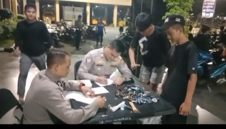 Satlantas Polresta Bengkulu Amankan 40 Motor di Bencoolen Street, 18 Kendaraan Kena Tilang