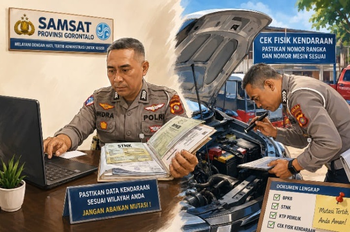4 Dokumen Wajib Disiapkan untuk Mutasi Kendaraan di Gorontalo, Data BPKB Harus Sesuai Domisili